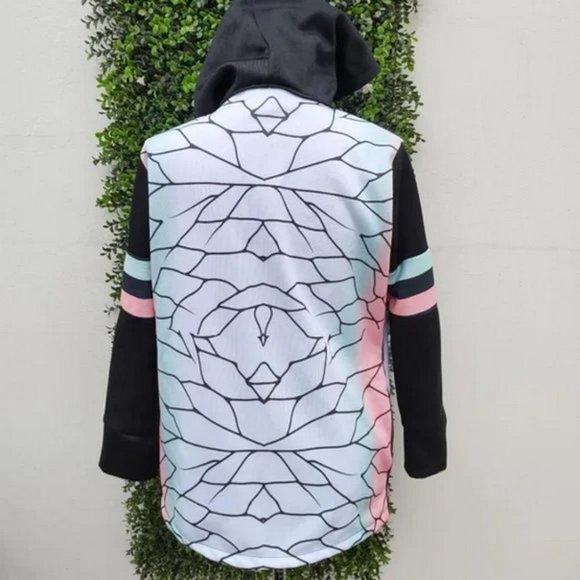 NEW Demon slayer anime CHO SHINOBU hoodie with BUTTERFLY keychain set - Picture 2 of 2